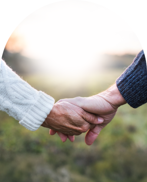 holding hands