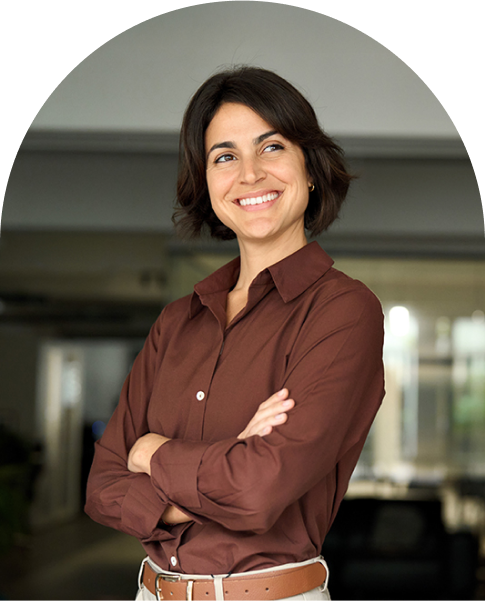 Women smiling with arms crossed