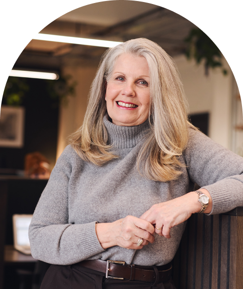 older woman smiling